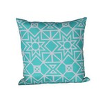 Aqua Blue Outdoor Pillow